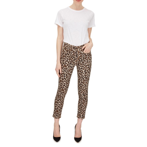 Hudson Jeans Leopard Nico Cigarette Slim Jeans, sz 26 - Picture 3 of 15